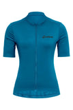 Sundried Sport Pianura Women's Blue Short Sleeve Cycle Jersey Short Sleeve Jersey Activewear