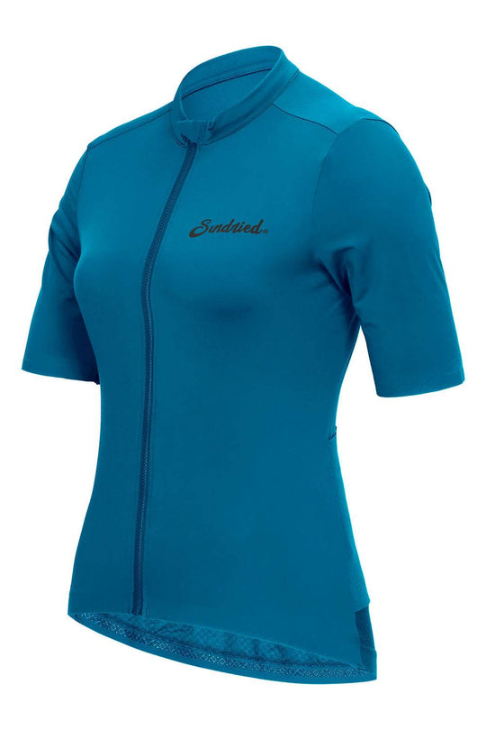 Sundried Sport Pianura Women's Blue Short Sleeve Cycle Jersey Short Sleeve Jersey Activewear