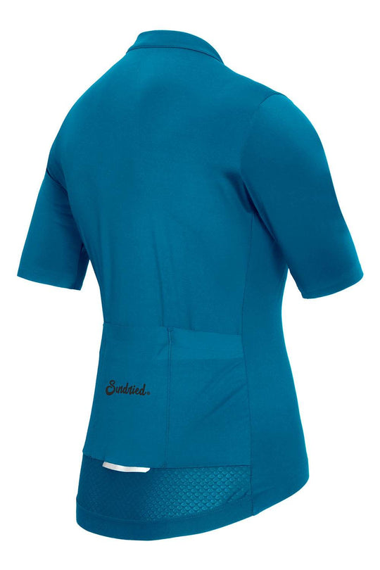 Sundried Sport Pianura Women's Blue Short Sleeve Cycle Jersey Short Sleeve Jersey Activewear