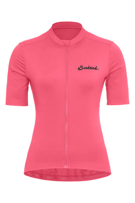 Sundried Sport Pianura Women's Pink Short Sleeve Cycle Jersey Short Sleeve Jersey XS SS1002 XS Pink Activewear