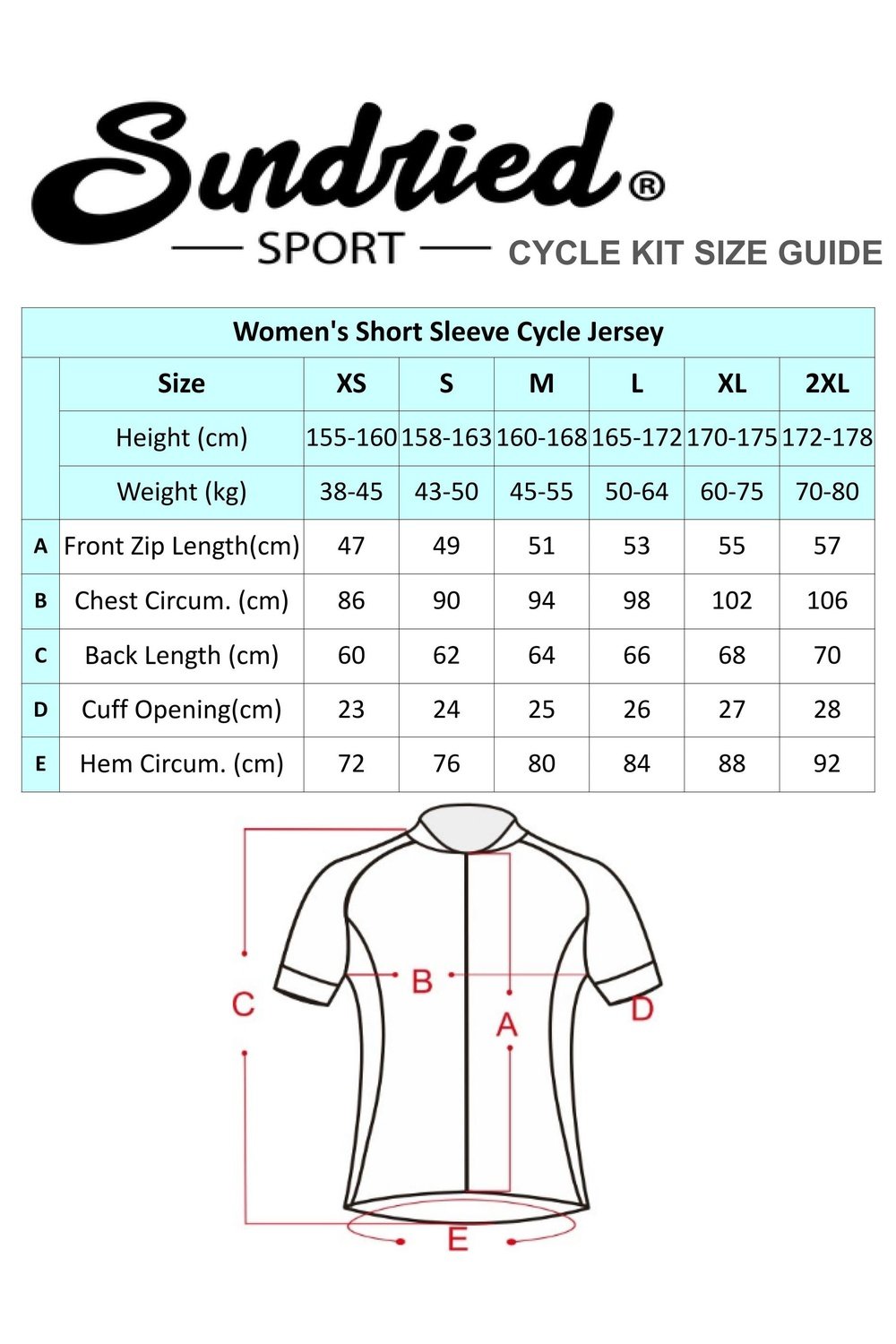 Sundried Sport Pianura Women's Navy Short Sleeve Cycle Jersey Short Sleeve Jersey Activewear