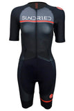 Sundried Velo Women's Aero Skinsuit Trisuit L Black SD0135 L Black Activewear