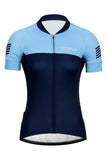 Sundried Retro Women's Short Sleeve Training Cycle Jersey Short Sleeve Jersey XL Blue SD0466 XL Blue Activewear