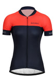 Sundried Retro Women's Short Sleeve Training Cycle Jersey Short Sleeve Jersey S Red SD0466 S Red Activewear