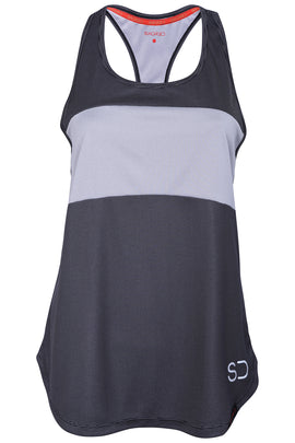 Sundried Piz Fora Women's Recycled Training Vest Vest S Dark Grey SD0054 S Black Activewear