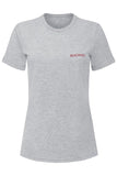 Sundried Whitney Women's Rolled Sleeve Cotton T-Shirt T-Shirt XS Grey SD0138 XS Grey Activewear