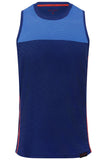 Sundried Dom 2.0 Men's Running Vest T-Shirt XL Blue SD0032 XL Blue Activewear