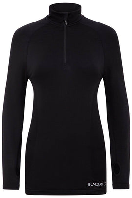 Sundried Threshold Women's Half Zip Jacket Sweatshirt XL Black SD0161 XL Black Activewear