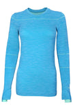 Sundried Grand Tournalin Women's Long Sleeve Baselayer Training Top Baselayer M Turquoise SD0050 M Turquoise Activewear
