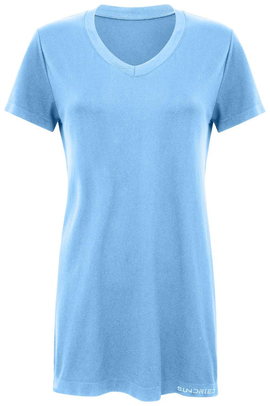 Sundried Eco Tech Women's Fitness Top T-Shirt XL Blue SD0137 XL Blue Activewear