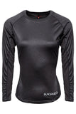 Sundried Eclipse Women's Long Sleeve Baselayer Training Top Baselayer L Black SD0166 L Black Activewear