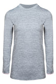 Sundried Grand Tournalin Women's Long Sleeve Baselayer Training Top Baselayer L Grey SD0050 L Grey Activewear