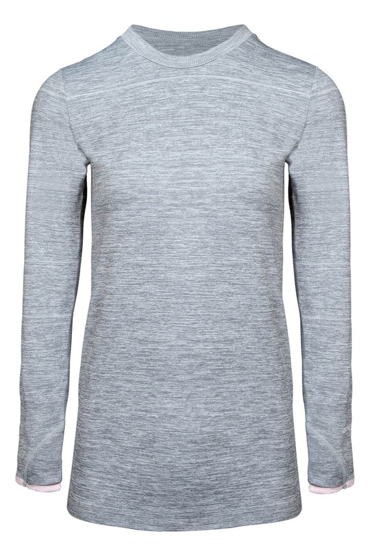 Sundried Grand Tournalin Women's Long Sleeve Baselayer Training Top Baselayer L Grey SD0050 L Grey Activewear