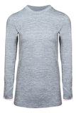 Sundried Grand Tournalin Women's Long Sleeve Baselayer Training Top Baselayer L Grey SD0050 L Grey Activewear