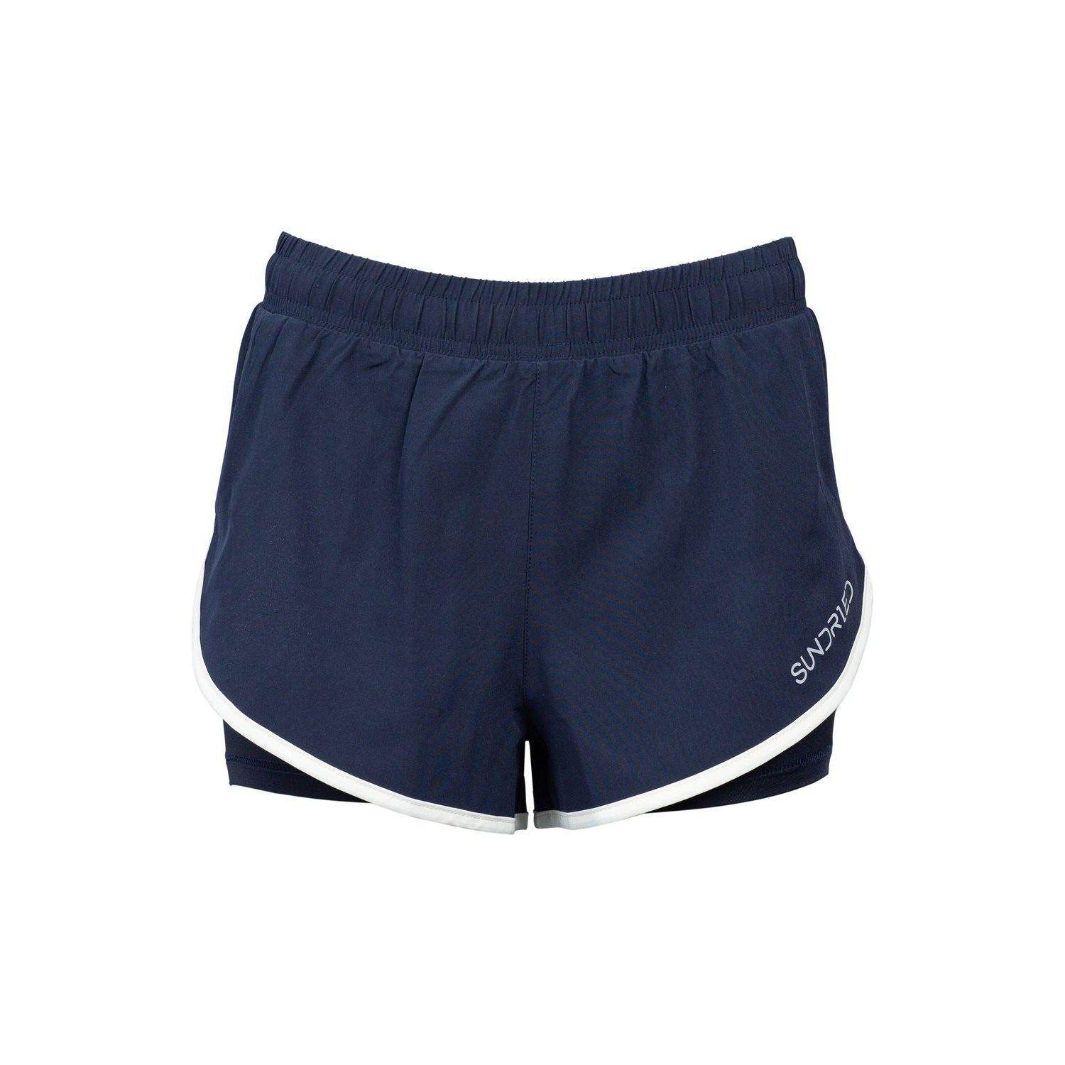 navy womens running shorts