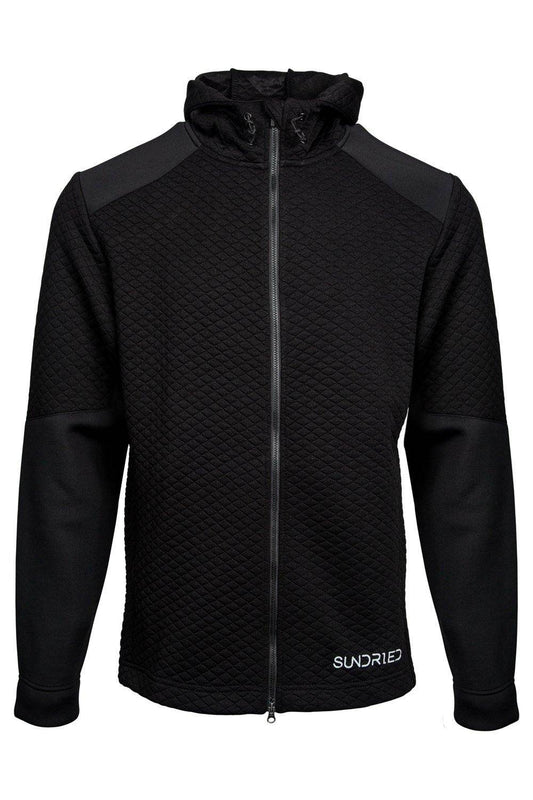 Sundried Men's Hoodie Full Zip Hoodie L Black SD0239 L Black Activewear