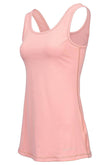 Sundried Solaro Women's Longline Vest L Pink SD0206 L Pink Activewear