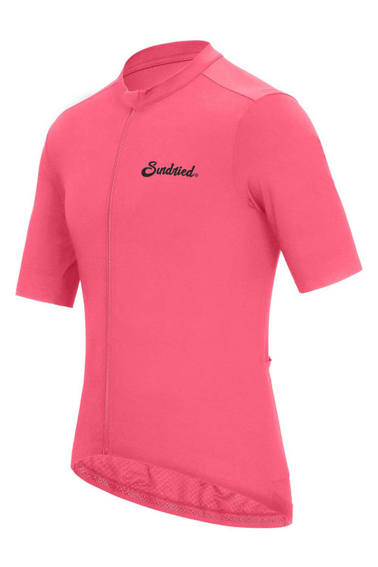 Sundried Sport Pianura Men's Pink Short Sleeve Cycle Jersey Short Sleeve Jersey Activewear