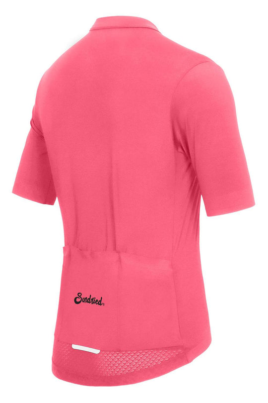 Sundried Sport Pianura Men's Pink Short Sleeve Cycle Jersey Short Sleeve Jersey Activewear