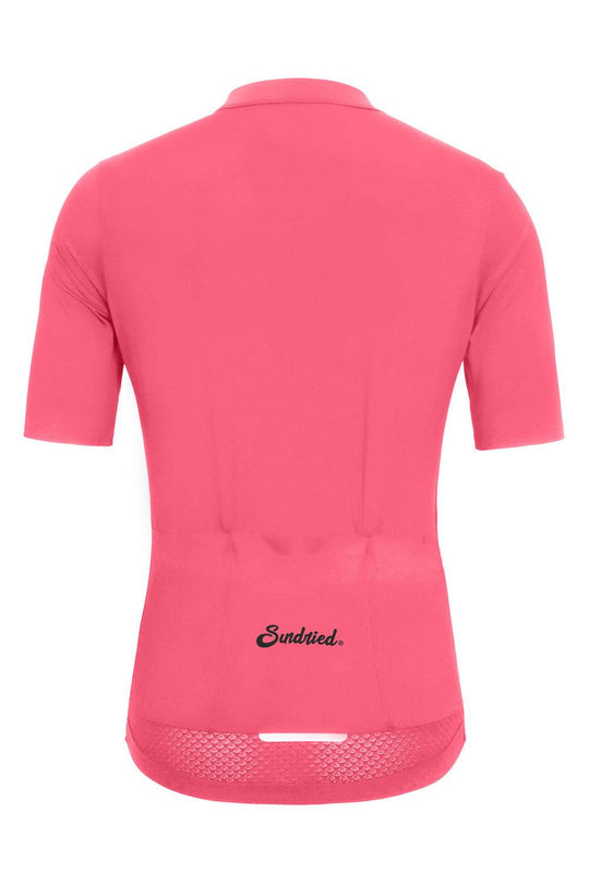 Sundried Sport Pianura Men's Pink Short Sleeve Cycle Jersey Short Sleeve Jersey Activewear