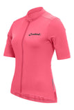 Sundried Sport Pianura Women's Pink Short Sleeve Cycle Jersey Short Sleeve Jersey Activewear