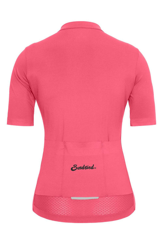 Sundried Sport Pianura Women's Pink Short Sleeve Cycle Jersey Short Sleeve Jersey Activewear