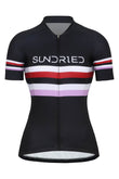 Sundried Stealth Women's Short Sleeved Cycle Training Jersey Short Sleeve Jersey L Black SD0515 L Black Activewear